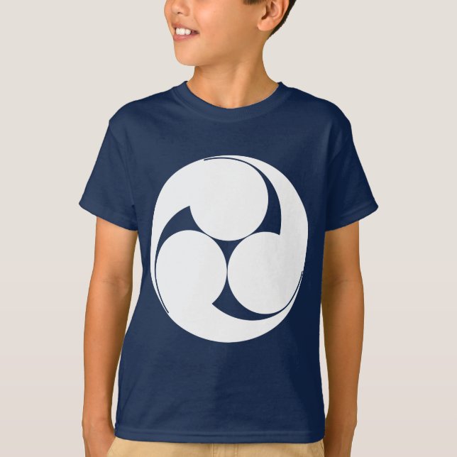 Tre medurs virvlar (Sugaki) Tee (Framsida)