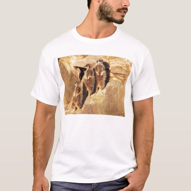 Tre meerkats t-shirt (Framsida)