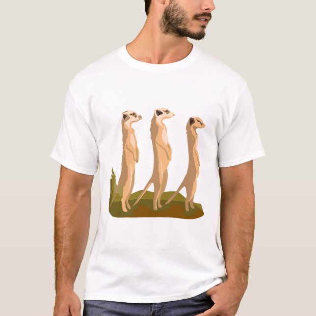 Tre meerkattor t shirt (Framsida)