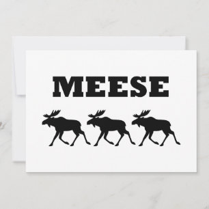 Tre Meese-ynka Inbjudningar
