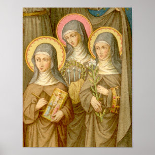 Tre mer stackars Clare Saints (SAU 027) 11"x14" Poster