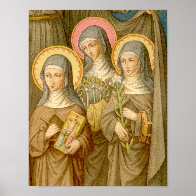 Tre mer stackars Clare Saints (SAU 027) 11"x14" Poster (Framsidan)