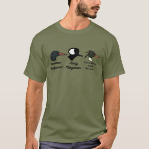 Tre Mergansers - Anka Hunting Mato Patos T Shirt