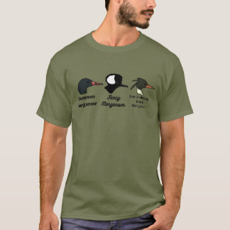 Tre Mergansers - Anka Hunting Mato Patos T Shirt