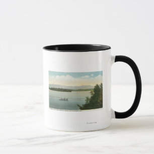 Tre Mile Island beskådar av Ossipeen Mts Mugg