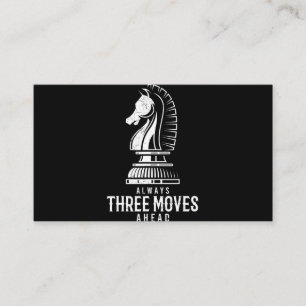 Tre moder innan jag schack Matt Game Chess Biet Visitkort