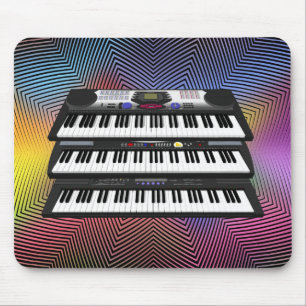 Tre moderna tangentbord: Synt: Mousepad Musmatta