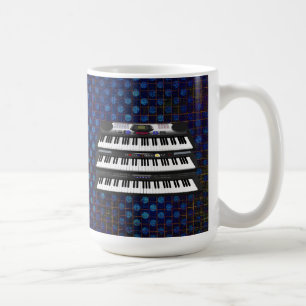 Tre moderna Tangentbord: Syntetiska ämnen: Kaffe Kaffemugg