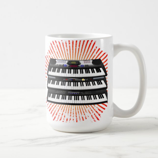 Tre moderna Tangentbord: Syntetiska ämnen: Kaffe M Kaffemugg (Höger)