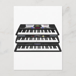 Tre moderna tangentbord: Synthesizers: Vykort