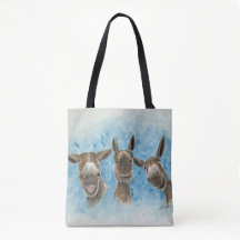 Tre mule Tote Bag