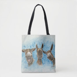 Tre mule Tote Bag Tygkasse