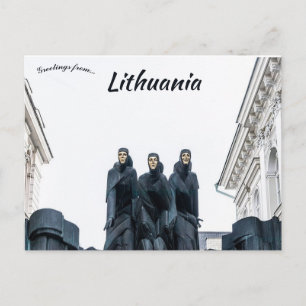 Tre muses Litauens nationella Drama-teater Vykort