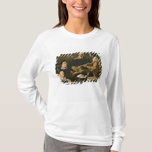Tre musiker, 1618 t-shirt (Framsida)