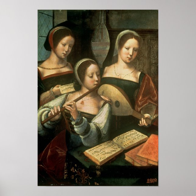 Tre musiker poster (Framsidan)