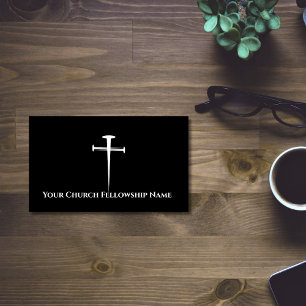 Tre Nagel Black Kor Disline Church Pastor Visitkort