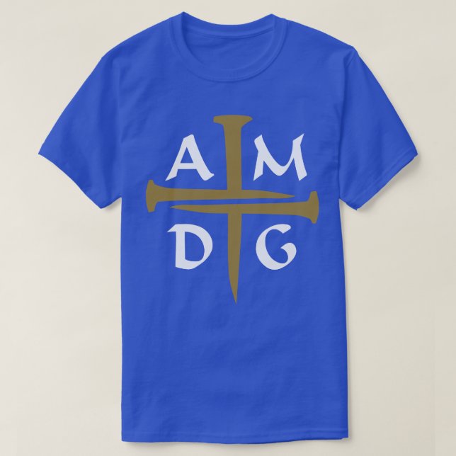 Tre Nagel Kor AMDG T Shirt (Design framsida)