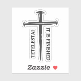 Tre Nagel Kor Tetelestai Klistermärken