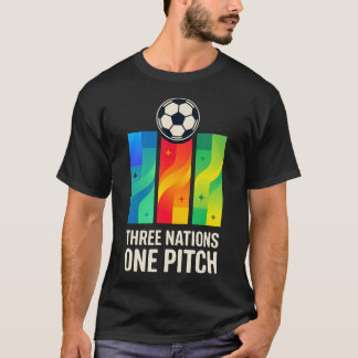 Tre nationer en plan fotboll t shirt