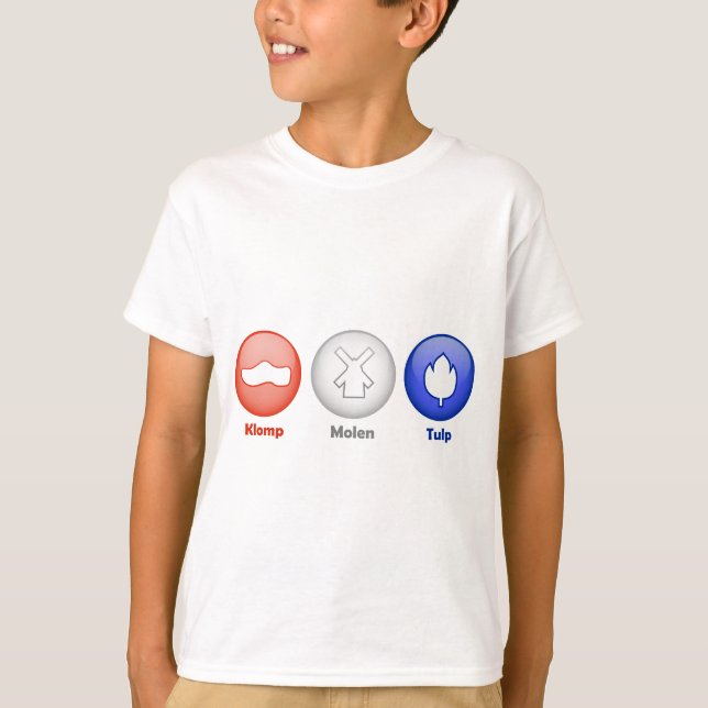 Tre nederländska ikoner tee shirt (Framsida)