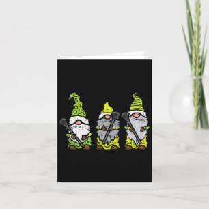 Tre nordiska Gnomes Lacrosse Tomte Lax Player Mana Kort