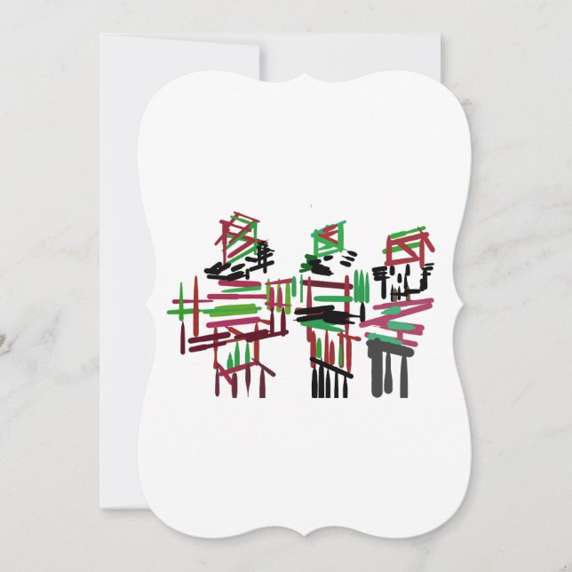 Tre nötknäppare jul  inbjudningar (Framsida)