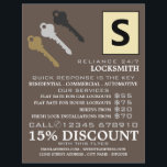 Tre Nycklar & Logotyp, Locksmith Advertising Flyer<br><div class="desc">Tre Nycklar & Logotyp,  låser ut reklamflygare i Affärskortet Store.</div>