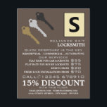 Tre Nycklar & Logotyp, Locksmith Advertising Flyer<br><div class="desc">Tre Nycklar & Logotyp,  låser ut reklamflygare i Affärskortet Store.</div>