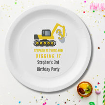 Tre och Gräva det bygga 3:e födelsedag Party