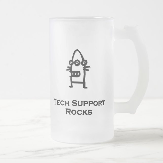 Tre Öga-batchsupport för Sten Frostat Ölglas (Höger)
