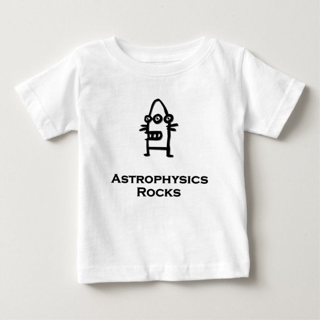 Tre Öga Bot Astrofysik Sten T-shirt (Framsida)