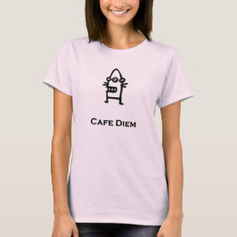 Tre Öga Bot Cafe Diem black Tee