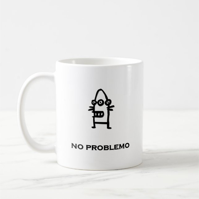 Tre Öga Bot inga problem Kaffemugg (Vänster)
