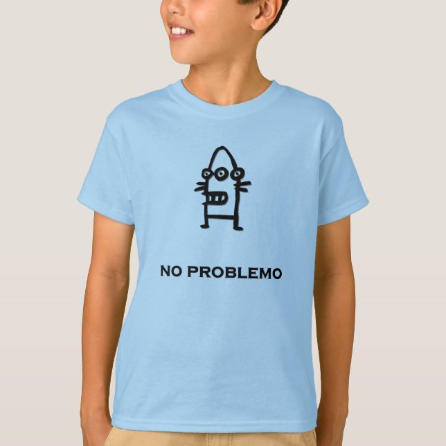 Tre Öga Bot inga problem T-shirt (Framsida)