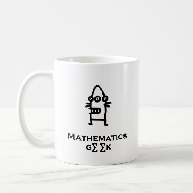 Tre Öga Bot Mathematics Geek Kaffemugg (Vänster)