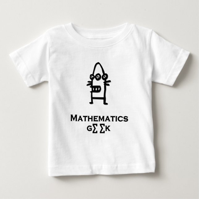 Tre Öga Bot Mathematics Geek T Shirt (Framsida)