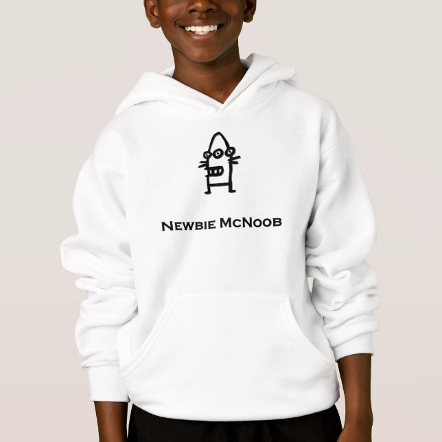 Tre Öga Bot Newbie McNoob Tee Shirt (Framsida)