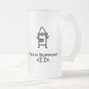 Tre Öga Bot Tech Support Geek Frostat Ölglas