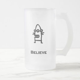 Tre Öga Bot Tro Frostat Ölglas