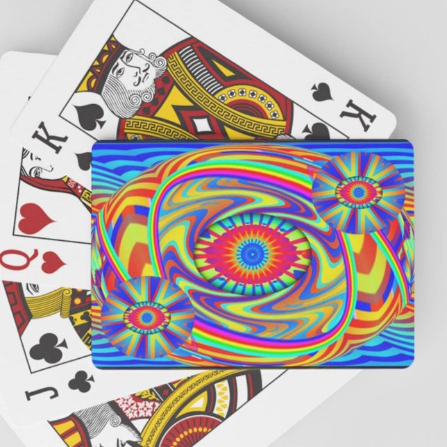 Tre Ögon Mandala (lägg till ord) Casinokort (Skapare uppladdad)