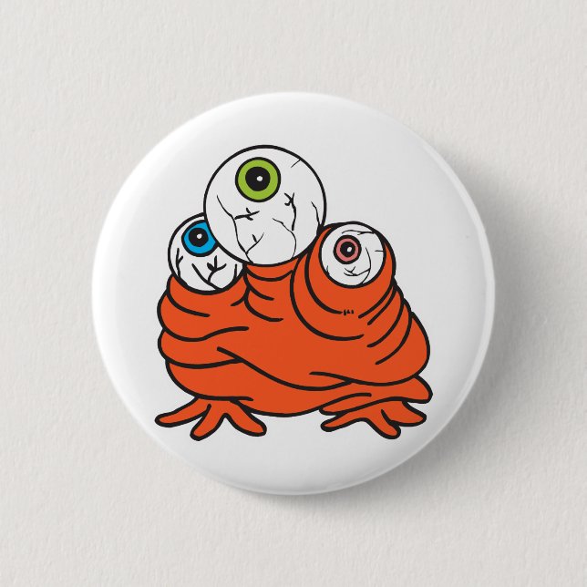 tre ögonmonster knapp (Framsida)