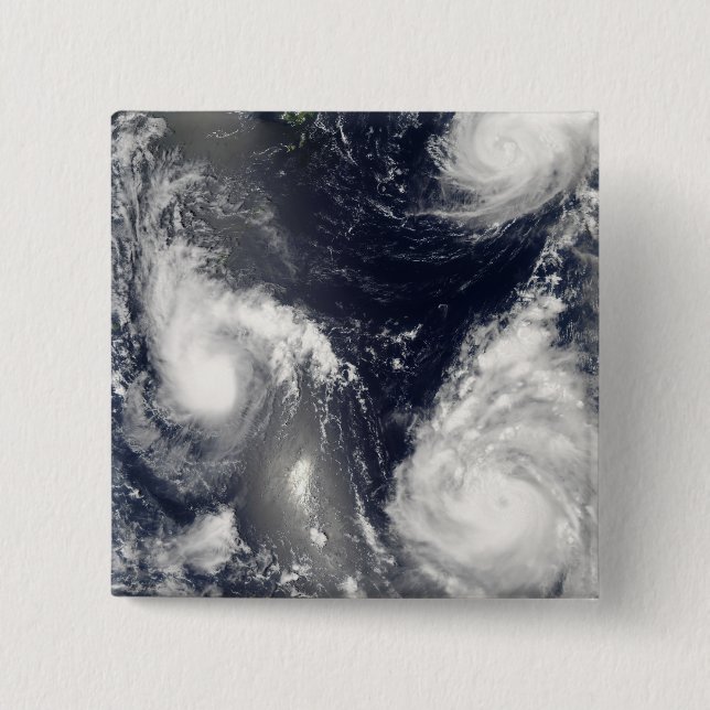 Tre olika tyfoner knapp (Framsida)