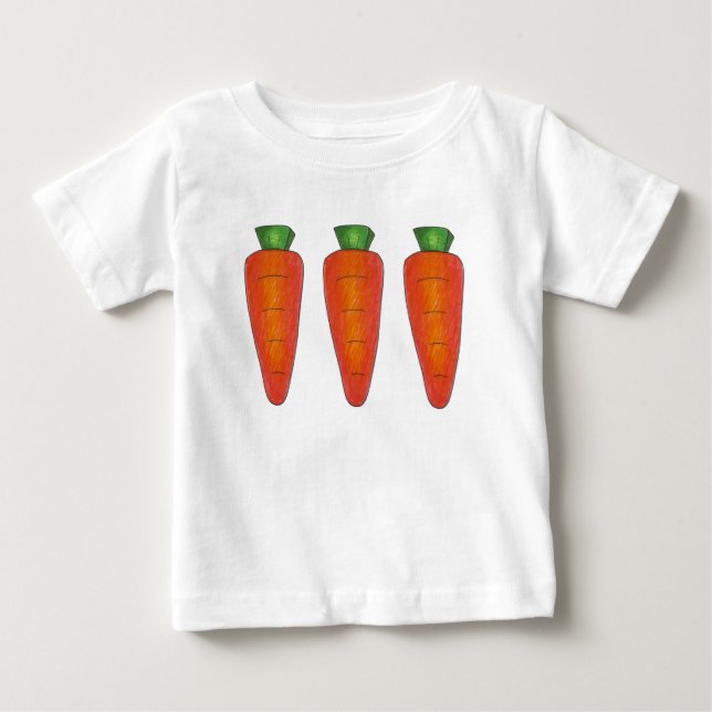 Tre Orangar Chocolate Carrots Vår Påsk Candy T-shirt (Framsida)