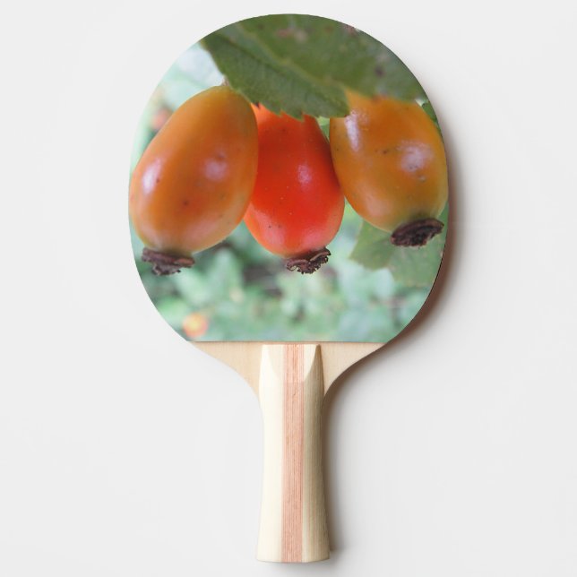 Tre orange nypon pingisracket (Framsidan)