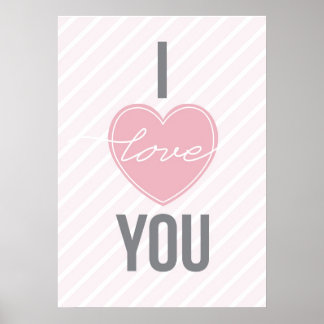 Tre Ord: Jag Kärlek er Poster