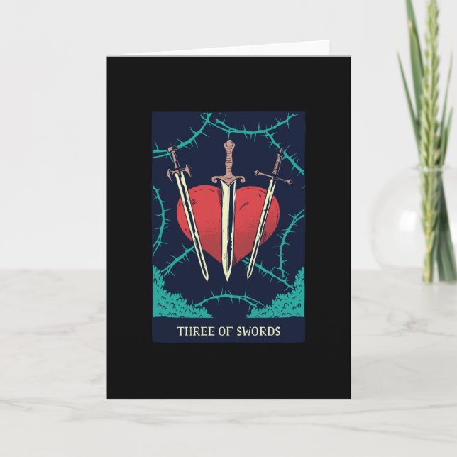 Tre ord - Tarot Card-gåva Kort (Framsida)