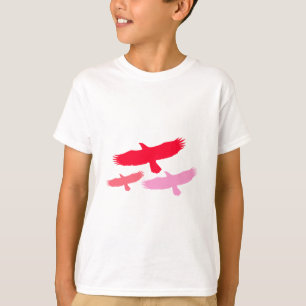Tre örlogsflockar (röd) tee