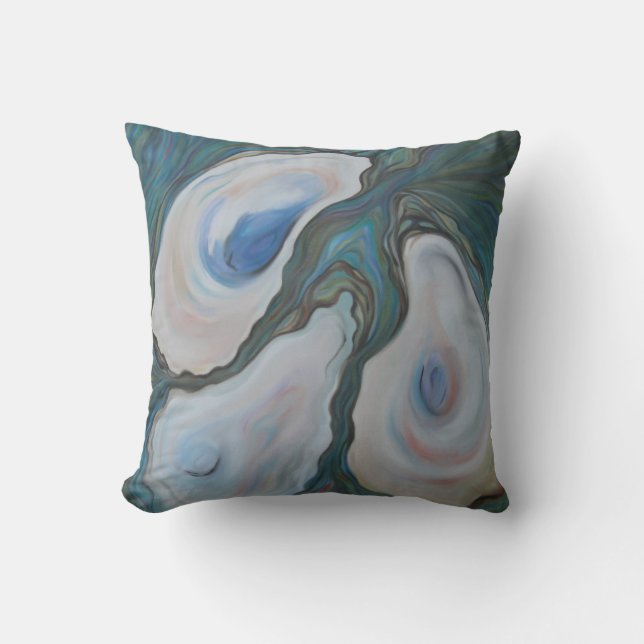 "Tre ostroner" - kudde 20" kvadrerar (Framsida)