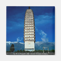 Tre Pagodas, Dali, westerna Yunnan-provinsen.