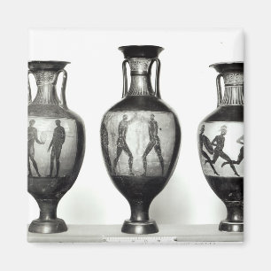 Tre Panathenaic amphorae Magnet